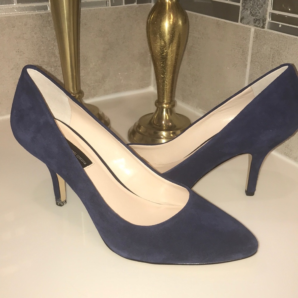 INC navy blue heels